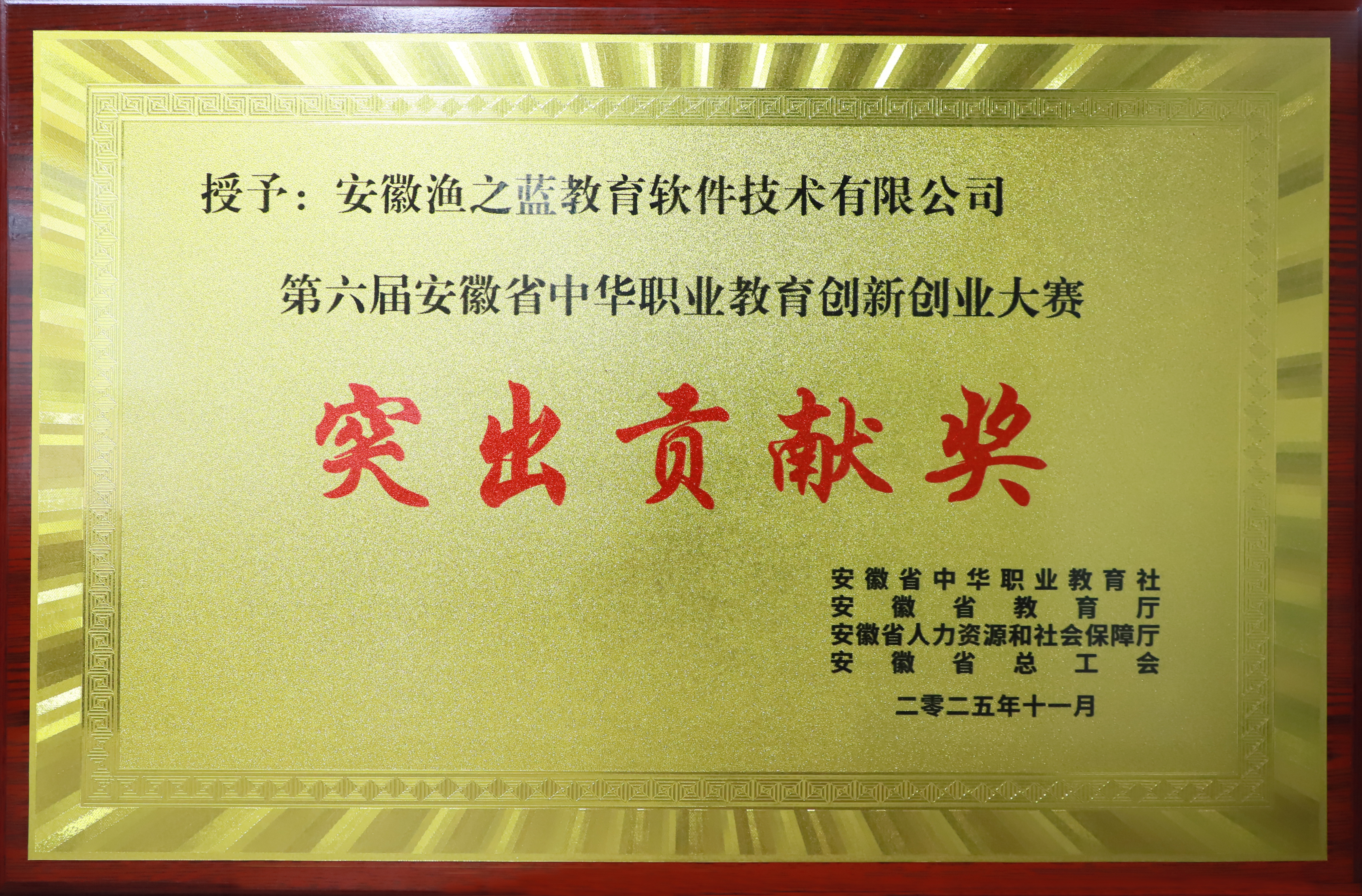 2025.11.16第六届安徽省中华职业教育创新创业大赛“突出贡献奖”.jpg 2025.11.16第六届安徽省中华职业教育创新创业大赛“突出贡献奖”.jpg